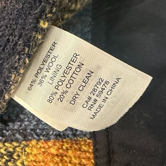 House of Harlow 1960 Wool Blend Plaid Shacket Size Medium - Picture 7 of 8